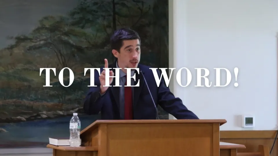 Latest sermon: To the Word! (Isaiah 8:19-20)
